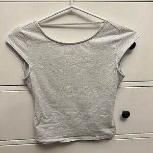 Garage Gray Open-back T-shirt